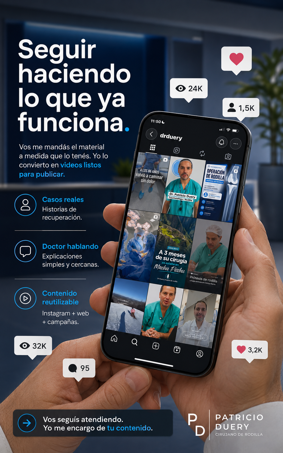 Reel de recuperación de paciente